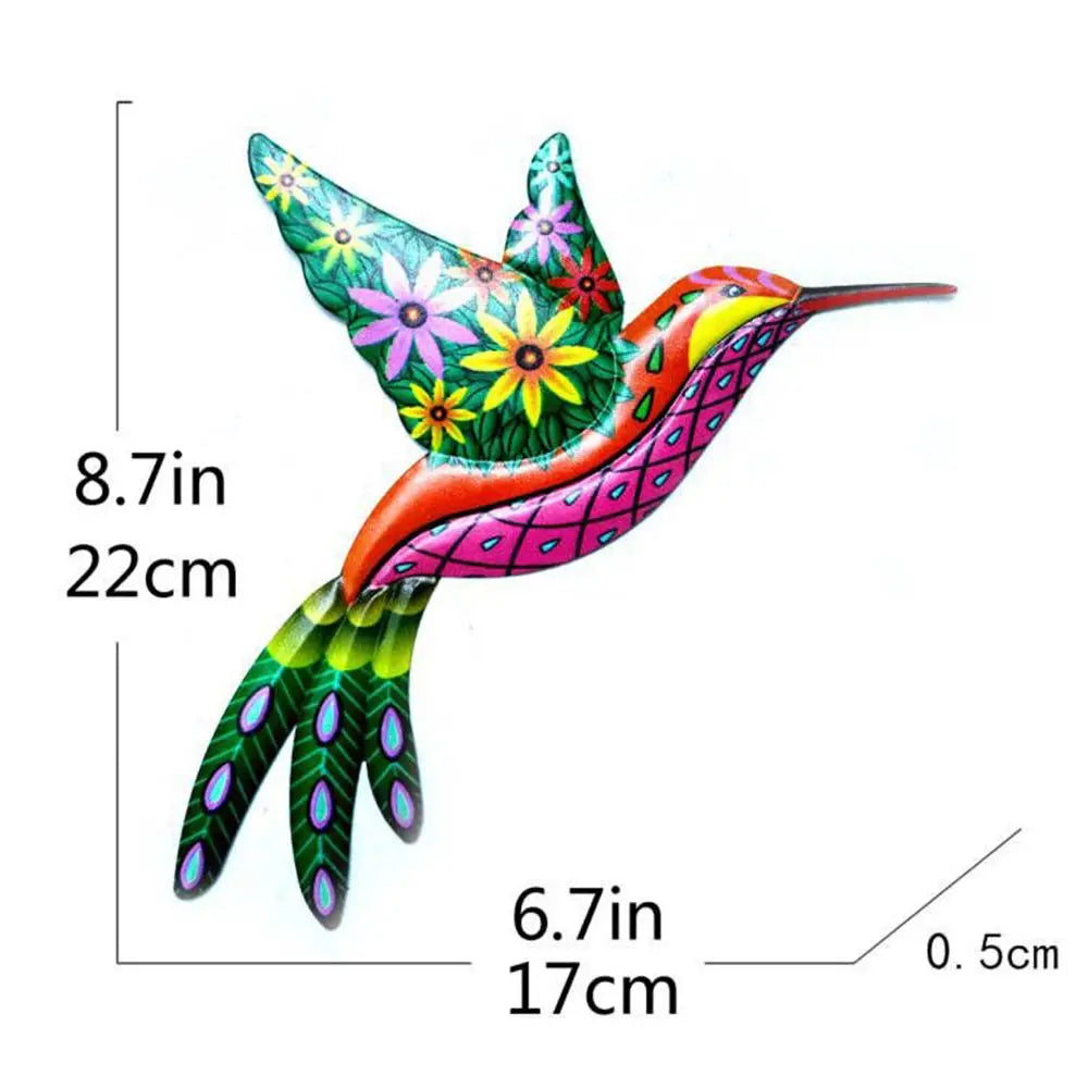 Metal Hummingbird Bird Wall Artwork