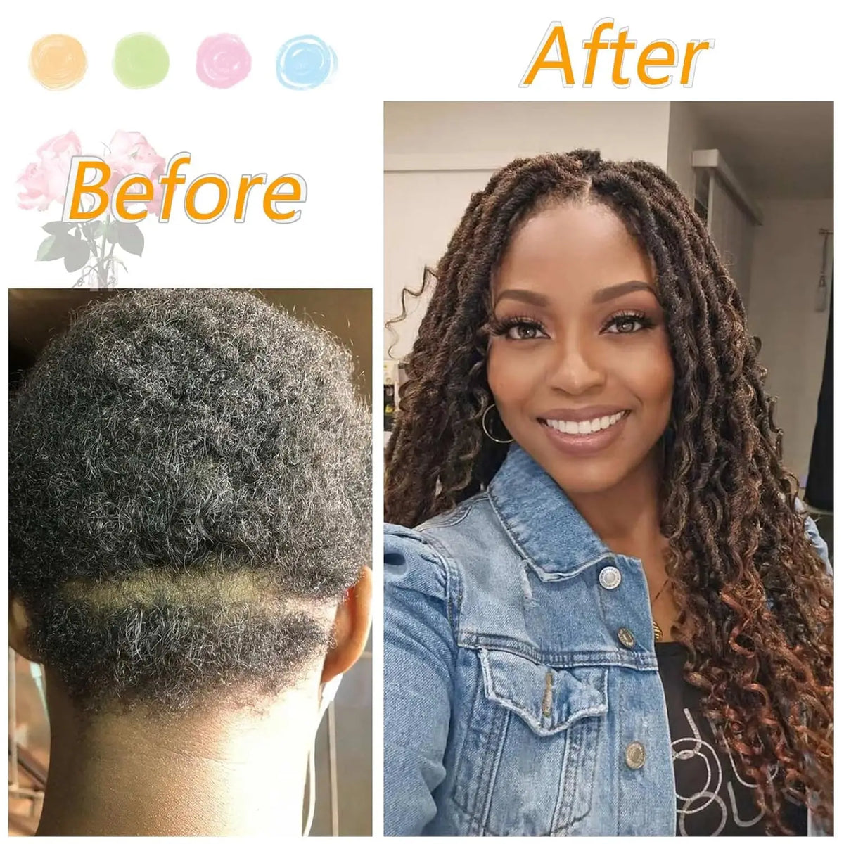 14"Faux Locs Crochet Hair 8Packs Pre Looped Goddess Locs Crochet Hair With Curly End Boho Synthetic Crochet Hair For Black Women