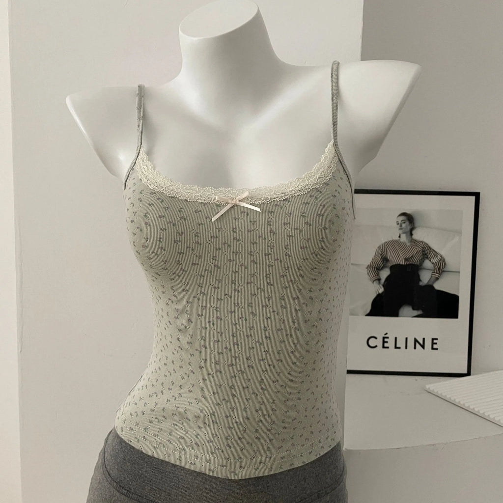 Lace Trim Tank Top