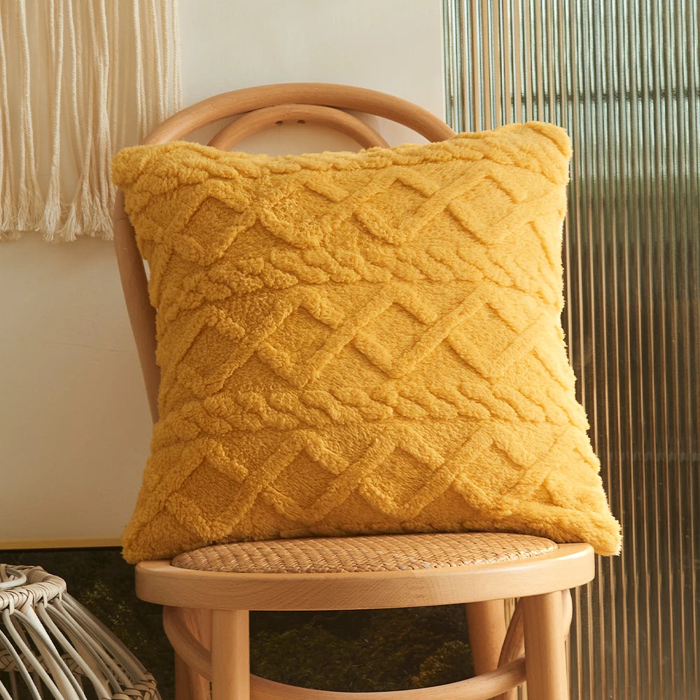 Short Fleece Cushion Cover