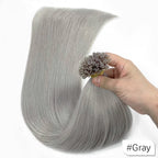 100% Human Hair for Women Straight Keratin Flat Tip Capsule High Quality Flat Tip Hair Extension Human Hair Natural 613# Ombre