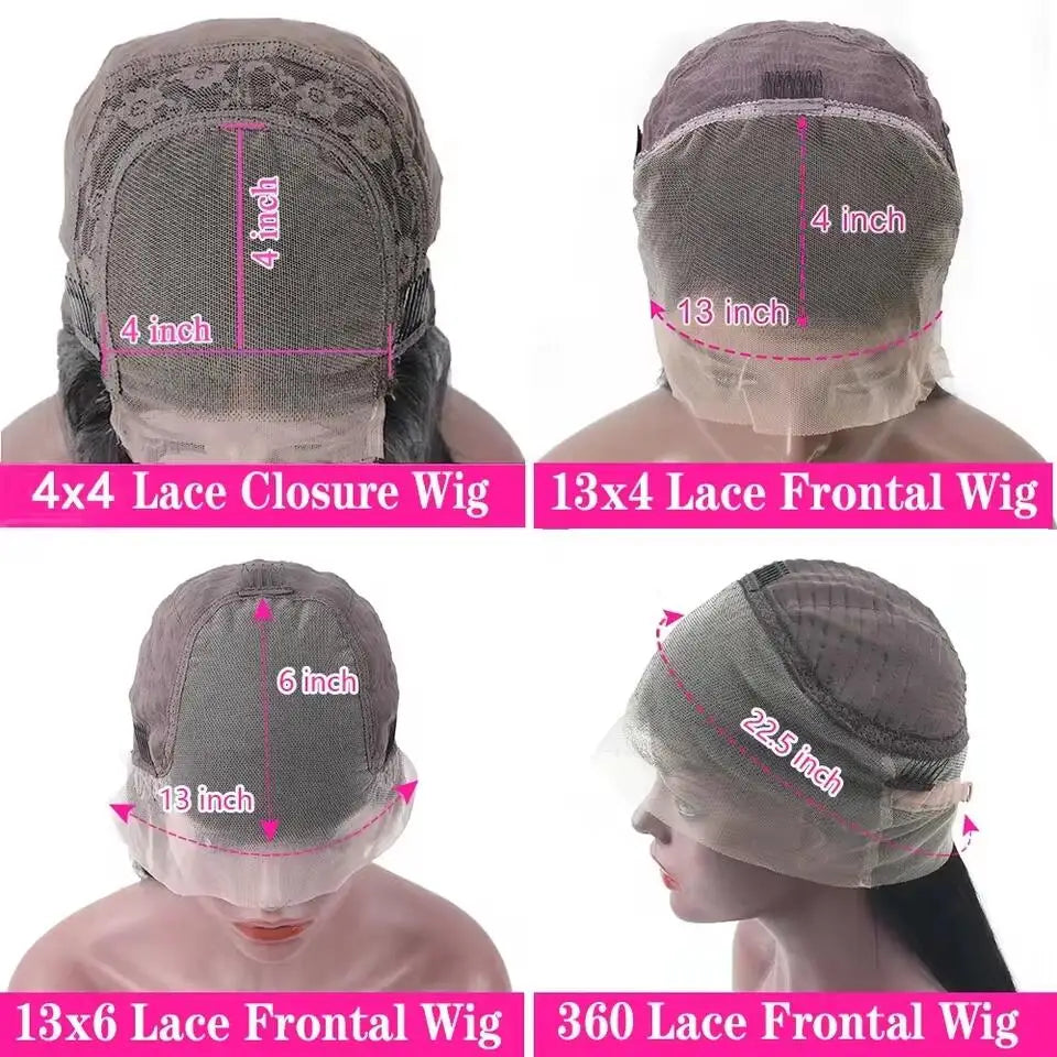 Glueless 7x5 Lace Front Wig Vietnamese Human Hair Bone Straight 13X4 Front Wigs Super Double Drown 13x6 Lace Frontal Wigs 180%