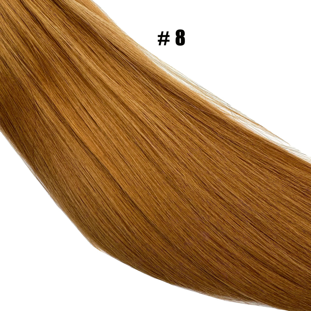 Korean Cotton Hair Extension 100% Human Hair Cotton thread twins tip hair Double Drawn Feathers Hair Extension Natural Color