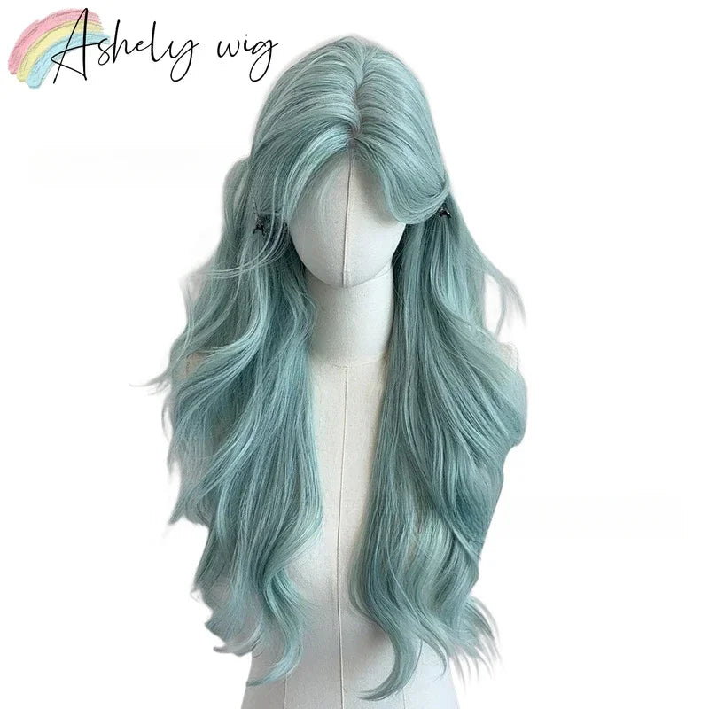 Ashely Light Green Wig