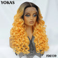 Lace Frontal Wigs 13X6 Synthetic Curly Lace Frontal Wigs With Bangs For Afro Women Pink Blonde Women Wigs With Baby Hair Latisha