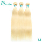 1/3/4 Blonde 613 Weave Remy Brazilian Hair Bundles Straight Human Hair Bundles 28 30 32 34 36 38 40 inch Hair Extension