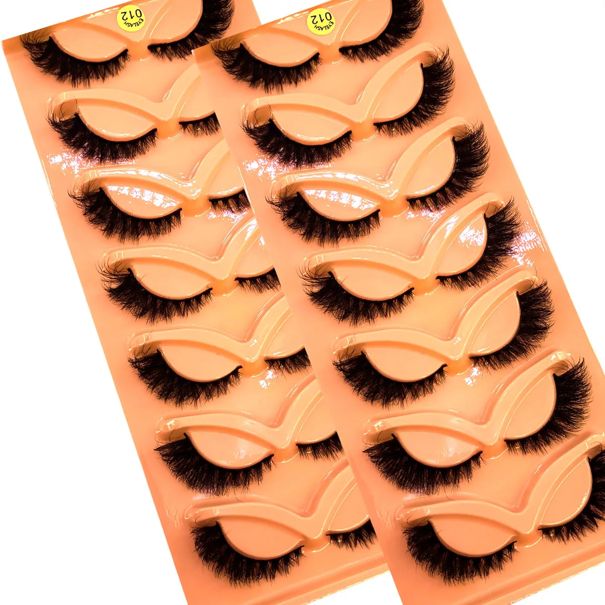 7-Pair 3D Cat Eye Imitation Mink Hair False Eyelash