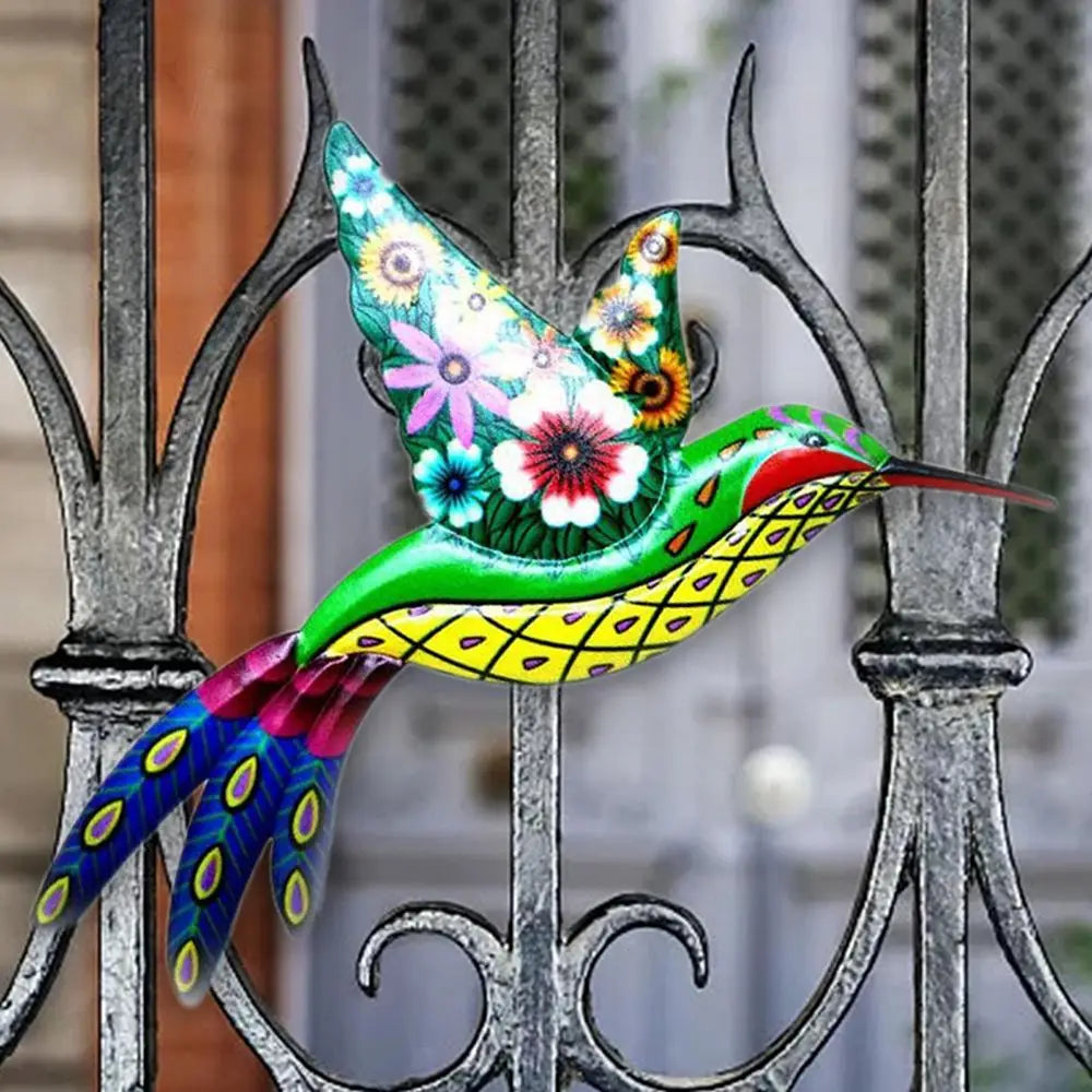 Metal Hummingbird Bird Wall Artwork
