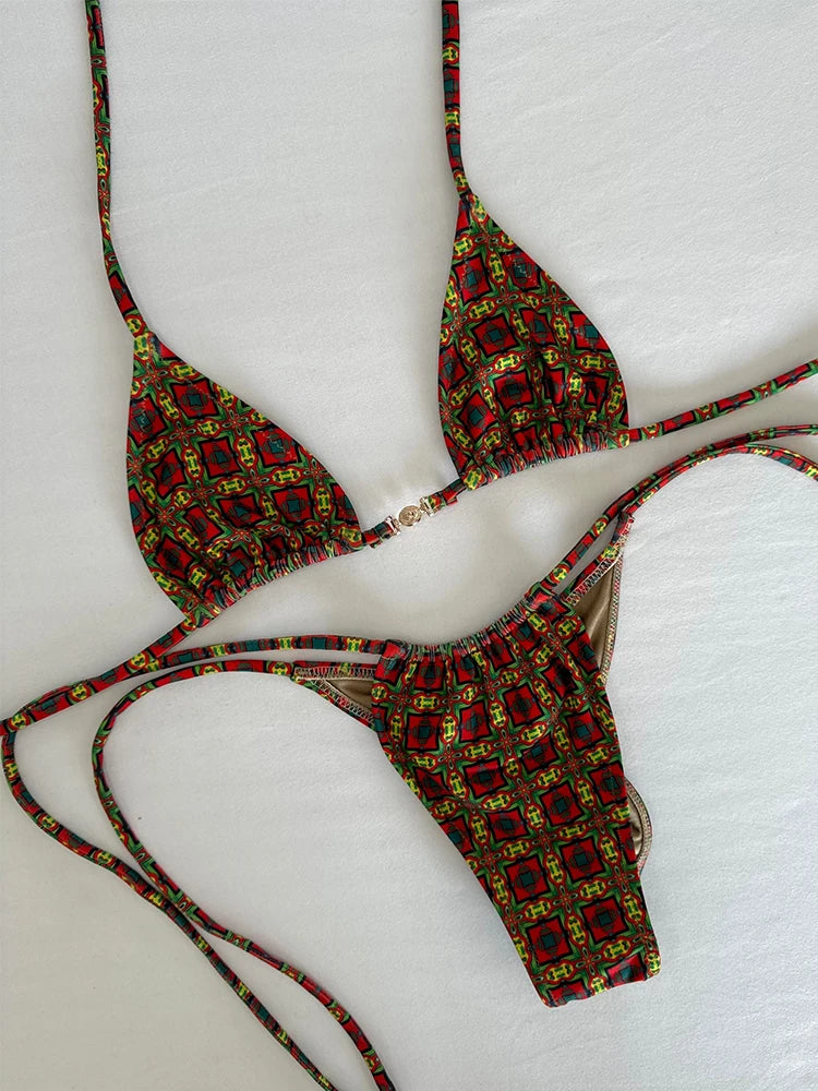 Micro bikini de talle bajo