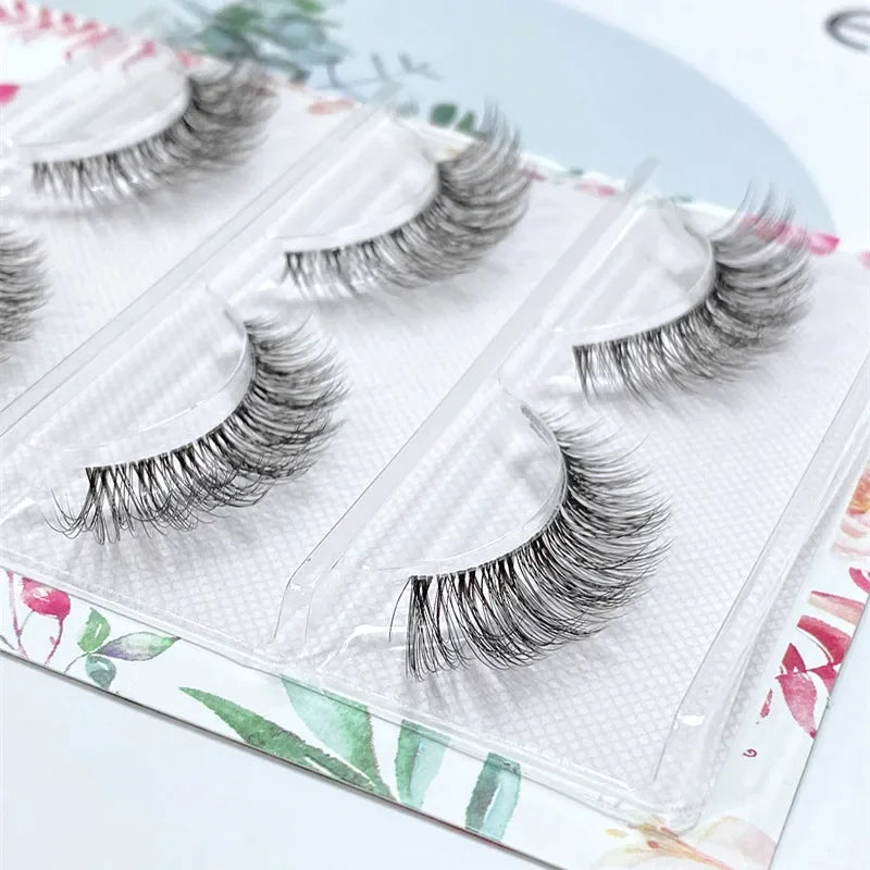 3Pairs Short Mink Lashes