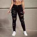 Jeans rotos de talle alto