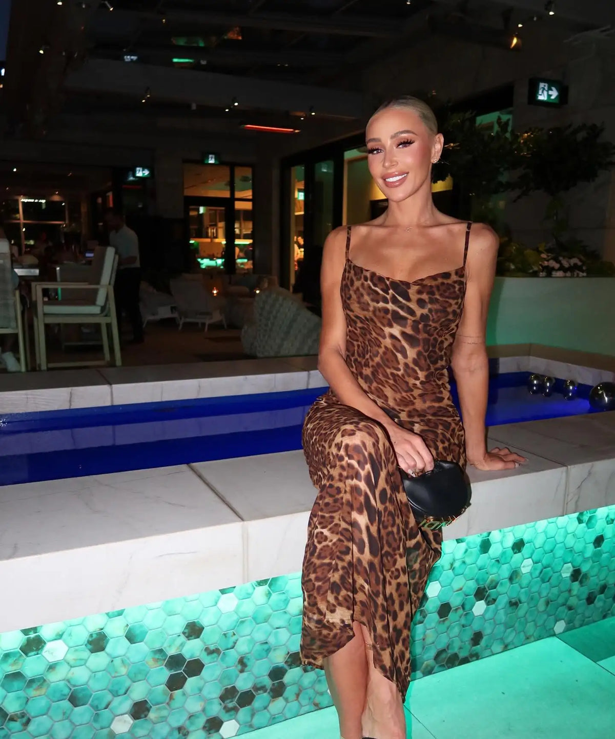 See Through Maxi Backless Dress