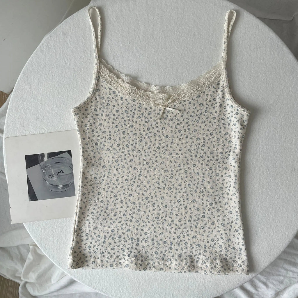 Lace Trim Tank Top