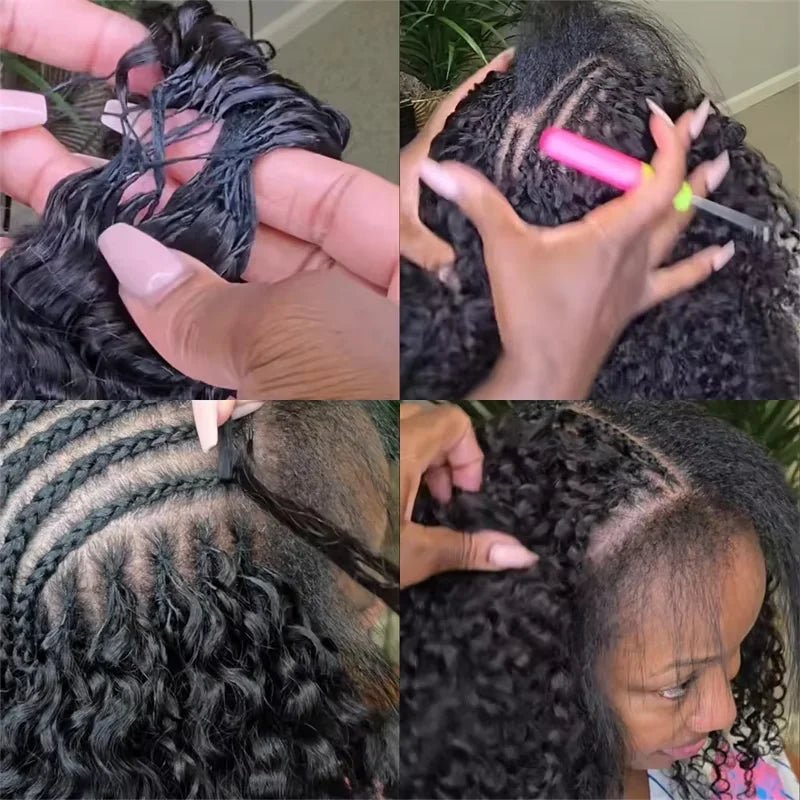 Small Spirals Pixie Curly Feathered Human Crochet Hair