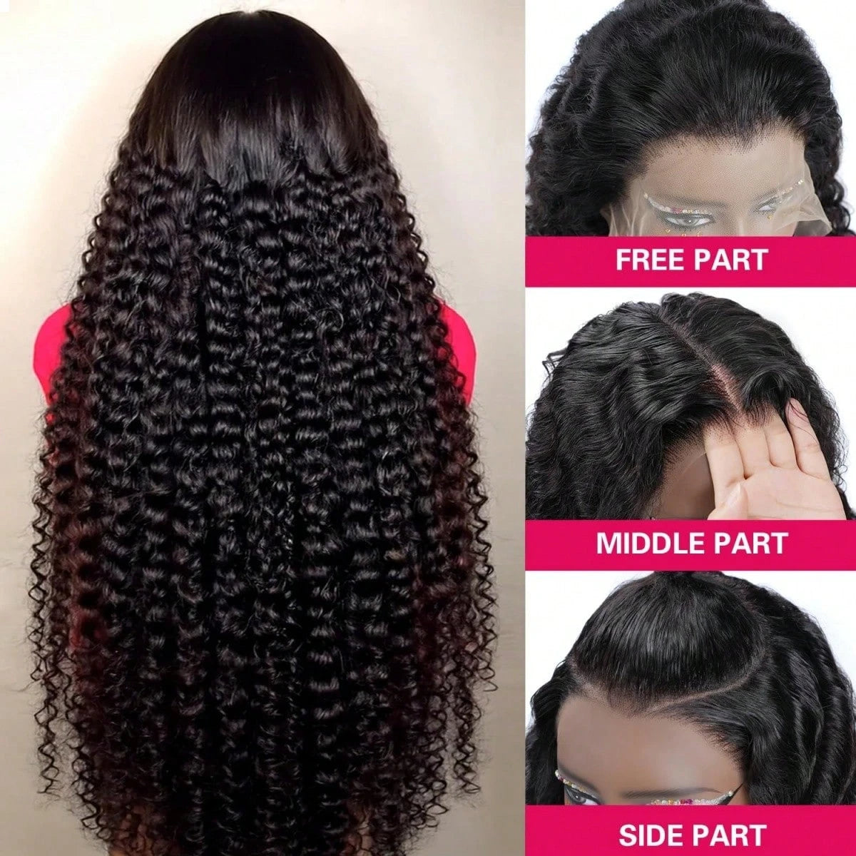 Brazilian Remy Human Hair Deep Wave Wig