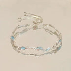Sparkling Cherry Blossoms Butterfly Bracelet