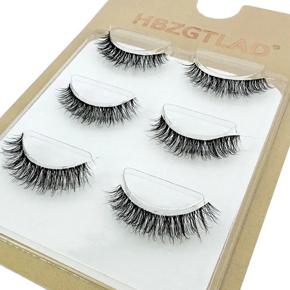 3Pairs Short Mink Lashes