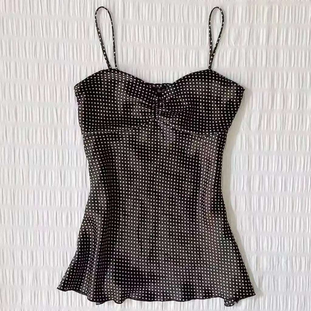 Lace Spliced Halter Tank