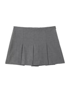 Pleated Short Skirt
