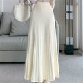 Elastic High-waisted Slim A Line Skirt