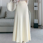 Elastic High-waisted Slim A Line Skirt
