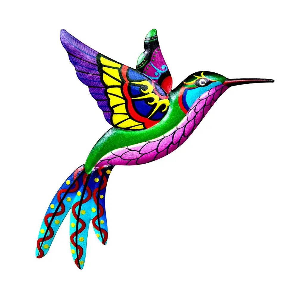 Metal Hummingbird Bird Wall Artwork