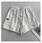 Loose wide-legged drawstring A Shorts