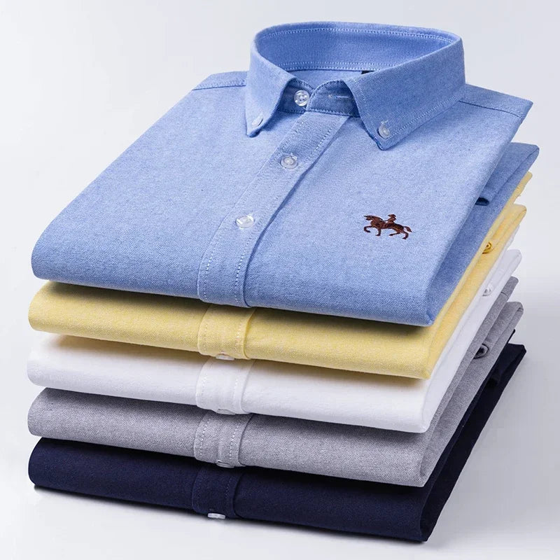 Oxford Embroidered Horse Shirt