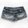 Minishorts vaqueros estilo retro Y2K para mujer, lavados, amarillos y azules, desgastados, Harajuku, punk, con cordón, góticos, sexis, de tiro bajo