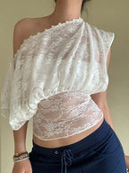 Floral Lace Short Sleeve Top