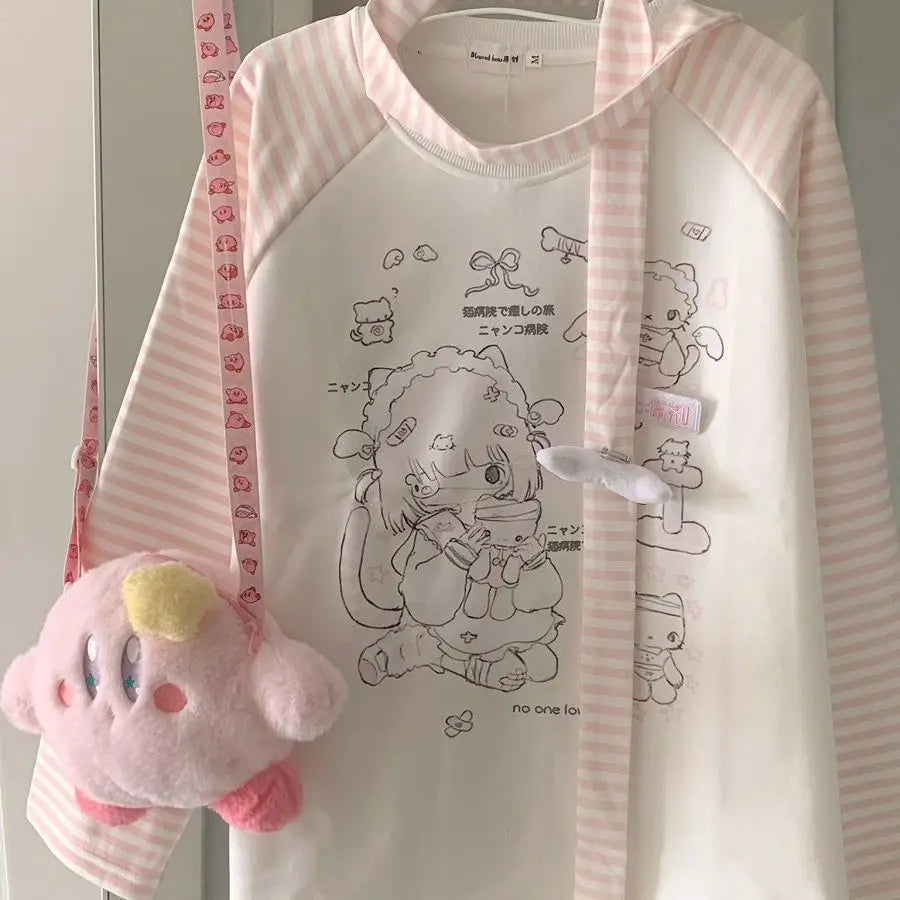 Sweet Kitten Print Graphic Tee