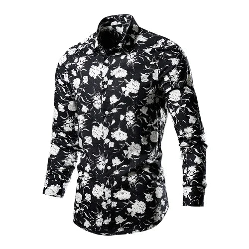 Flower Pattern 3D Print Shirt