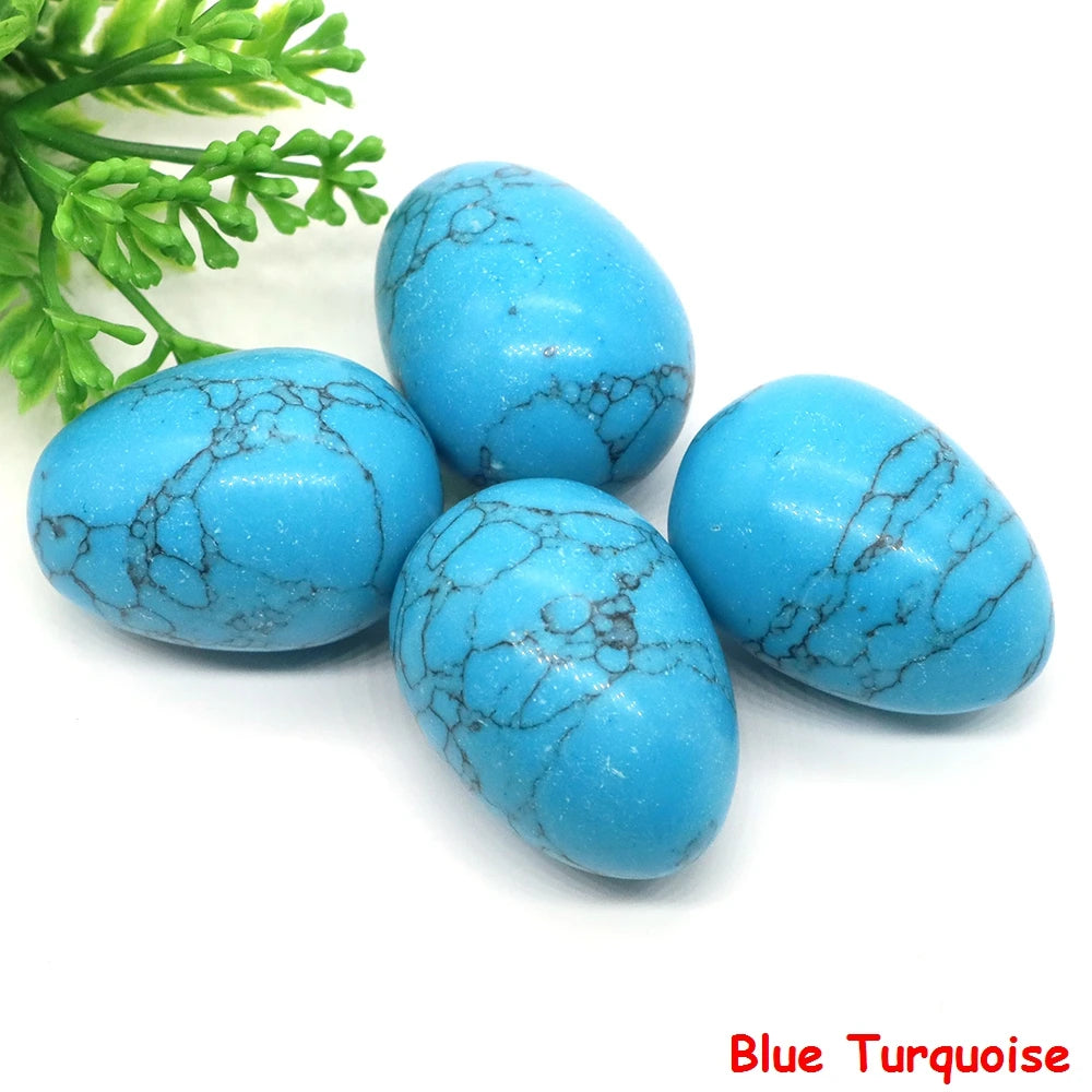 22x30mm Egg Crafts Natural Stone Healing Crystal