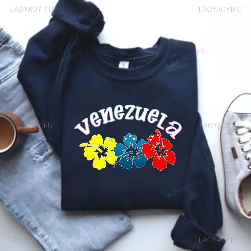 Sudadera gráfica de Venezuela Suéter con el escudo de Venezuela Regalo de Venezuela Sudamérica Camisa de Sudamérica Suéter suave y cómodo