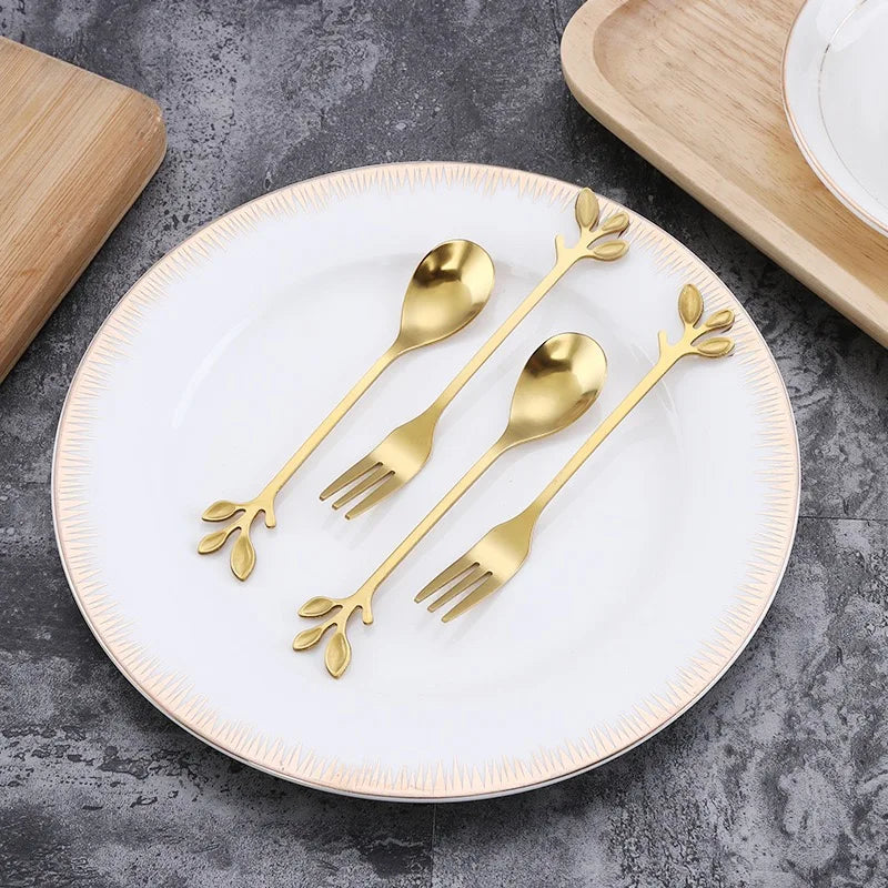 6Pcs Stainless Steel Tea Forks