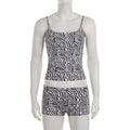 Conjunto de 2 piezas con estampado de cebra