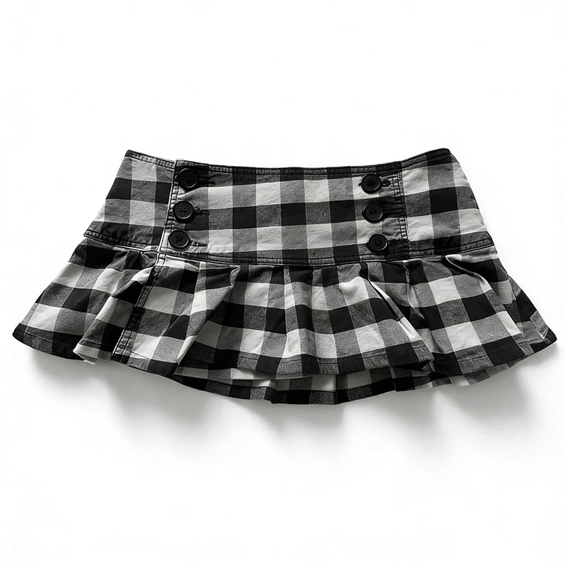 plaid pleated skirt