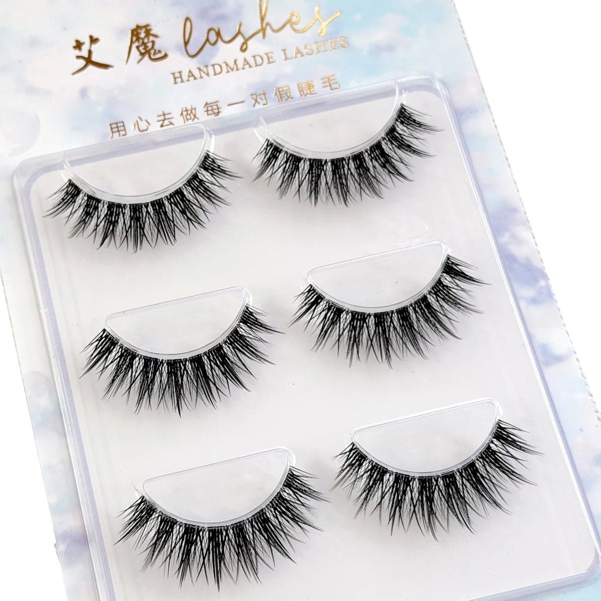 3Pairs Short Mink Lashes