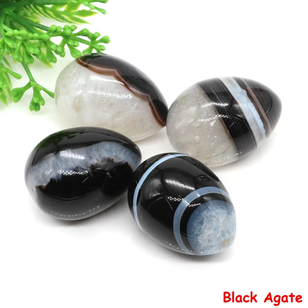 22x30mm Egg Crafts Natural Stone Healing Crystal