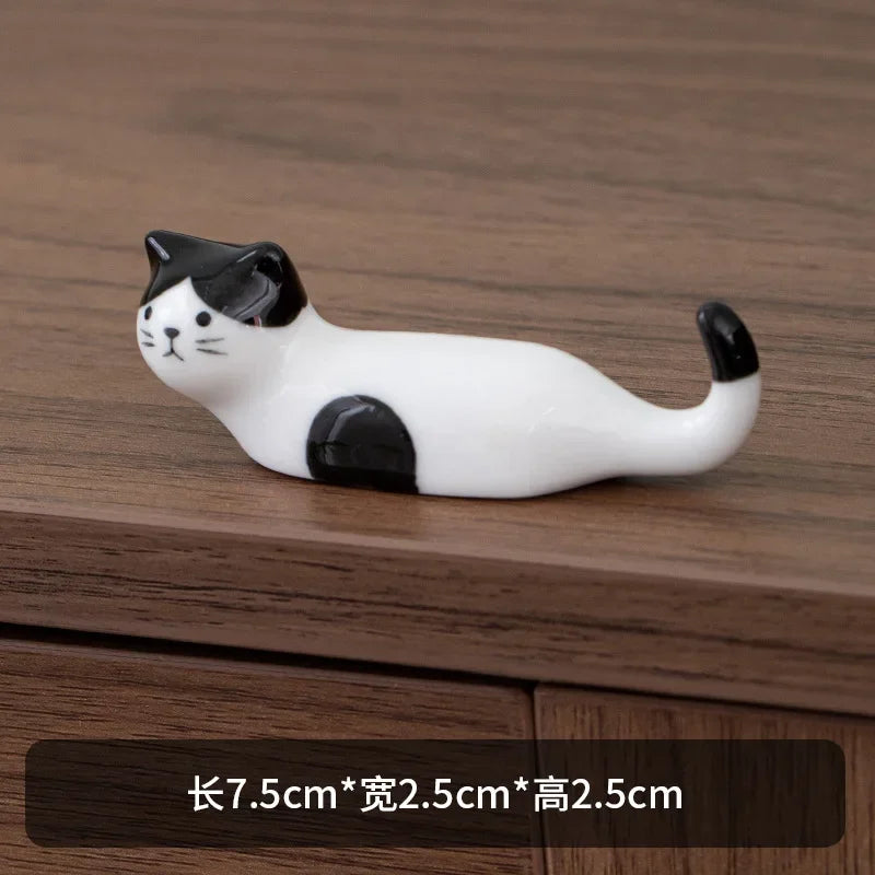 Ceramic Cat Chopstick Holder