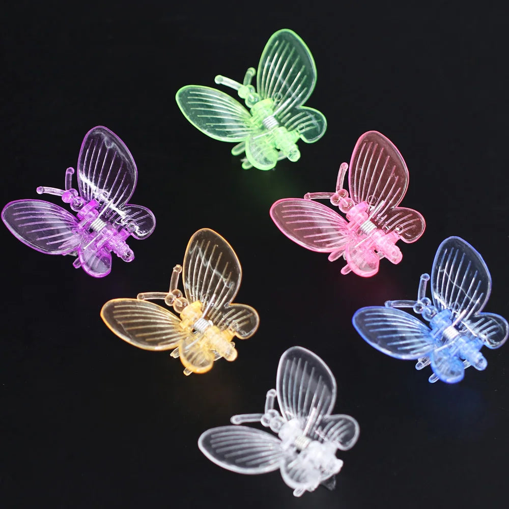 10-800PCS Orchid Clips Butterfly Clamps Garden Plants Vine Climbing Fixed Support Colorful Plastic Ornamental Bonsai Decoration
