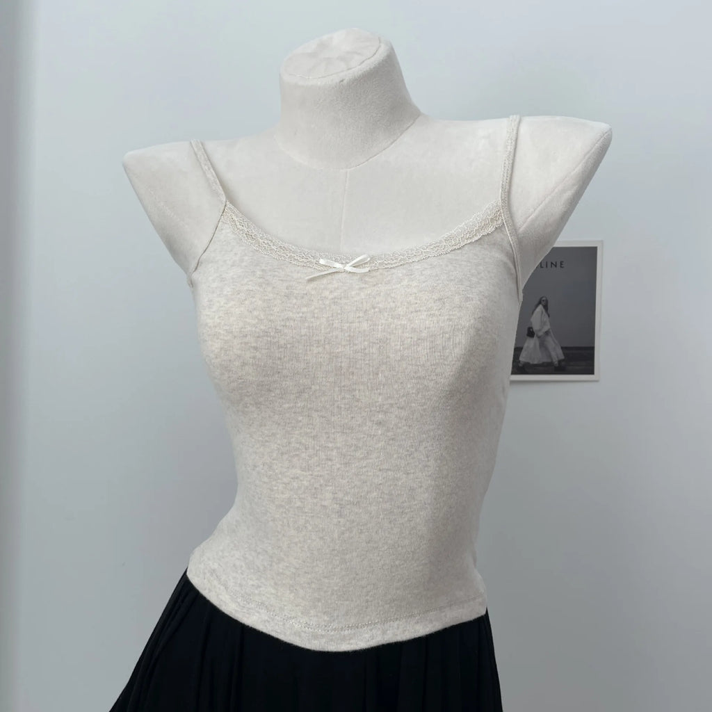 Lace Trim Tank Top