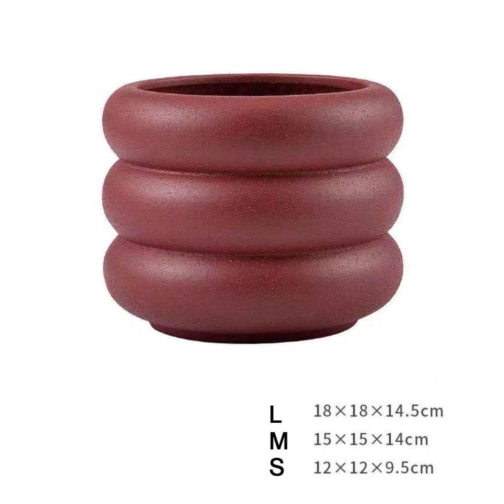 Nordic Ceramic Frosted Flower Pots with Holes