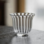 Nordic Clear Ripple Teacups