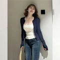 Long-sleeved Knitted Cardigan