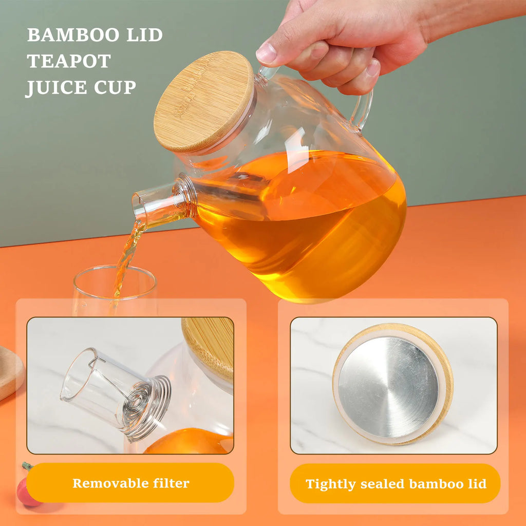 1.8L Glass Pitcher with Lid