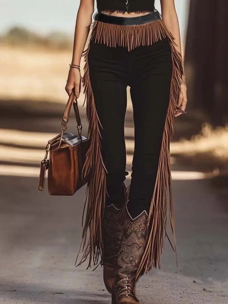 Tailored Fringe Pants