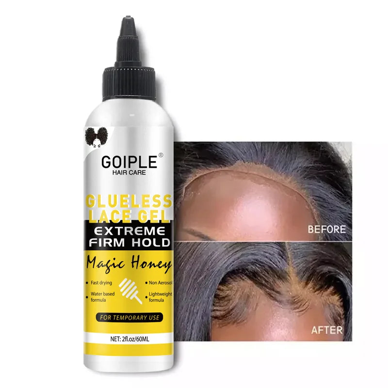 Glueless Lace Wig Gel Extreme Hold Lightweight and Water Based Formula & Non-Aerosol Adhesive