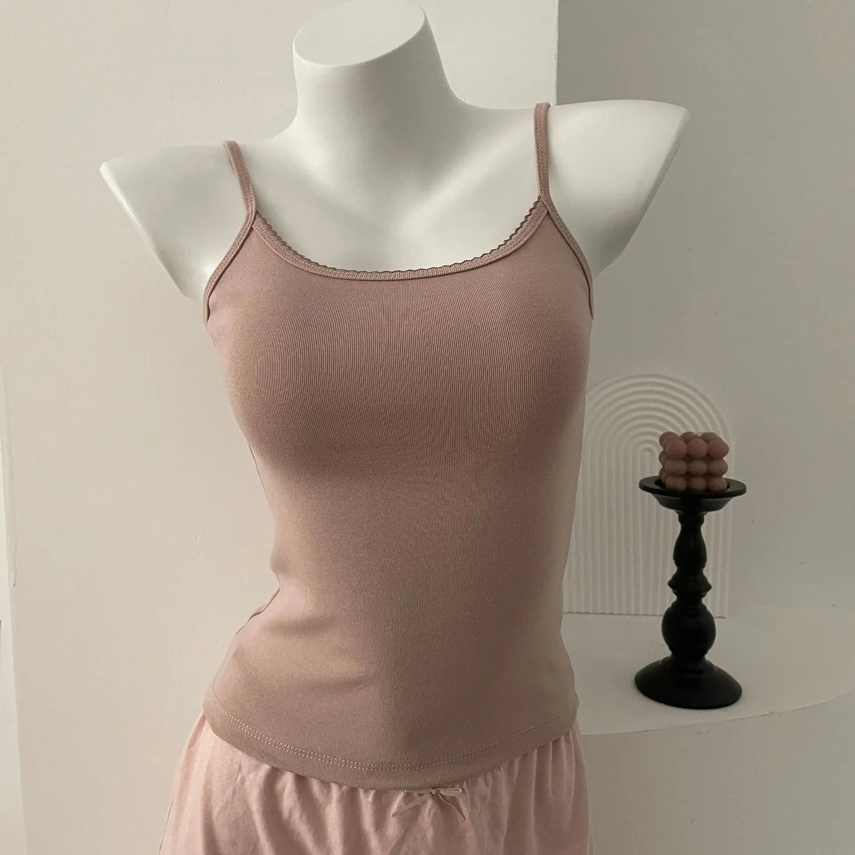 Lace Trim Tank Top