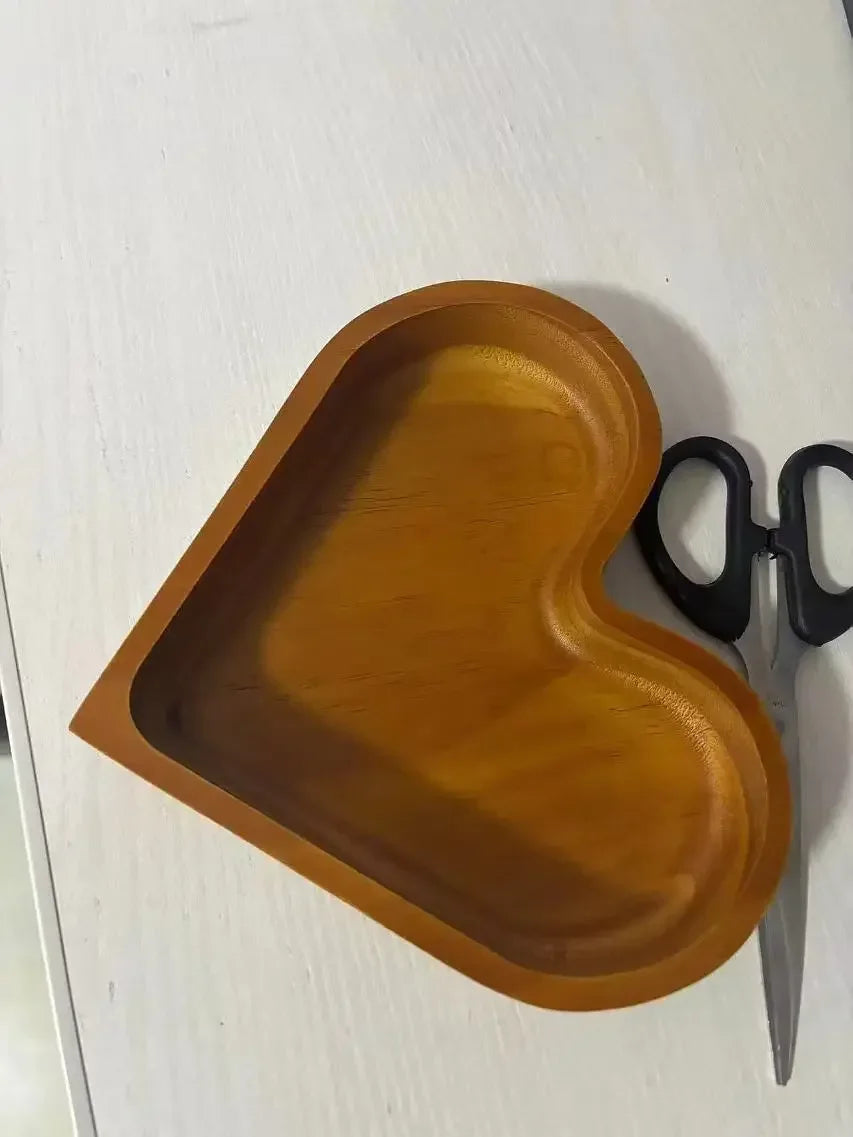Solid Wood Heart Tray